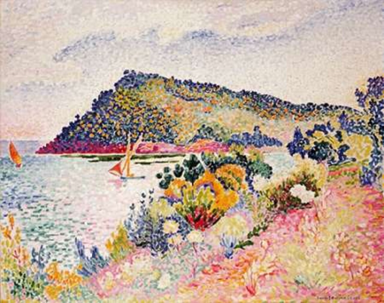 The Black Cape, Pramousquier Bay Poster Print by Henri-Edmond Cross - Item # VARPDX266128